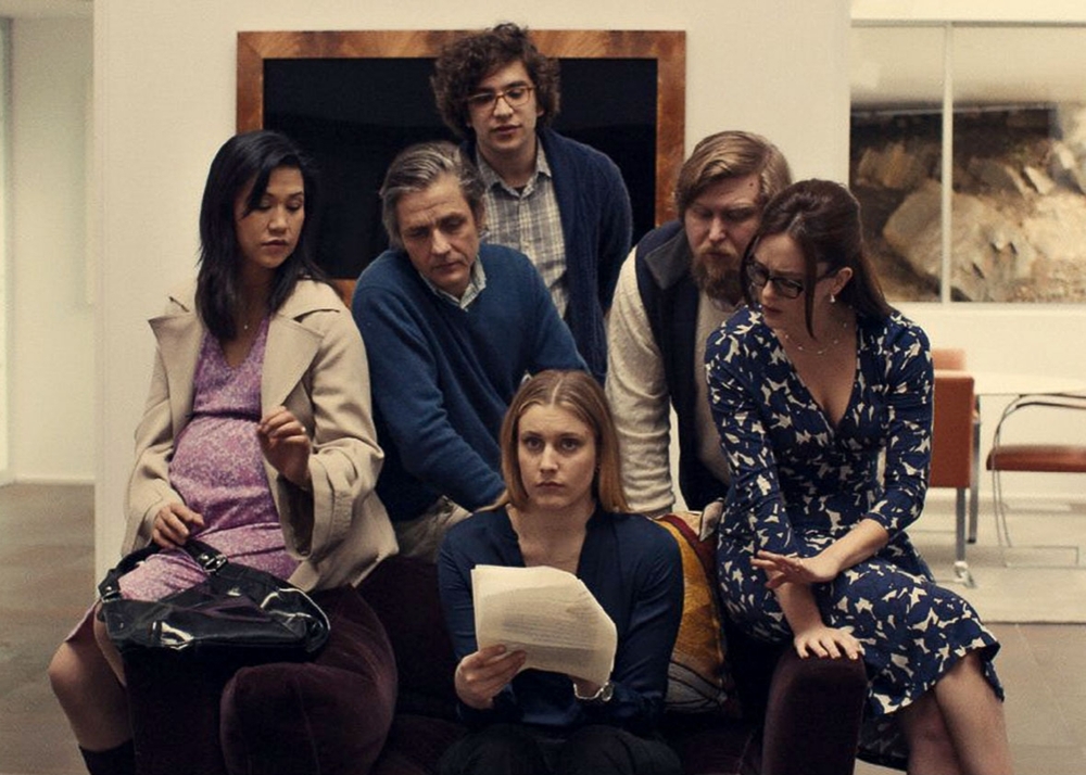 Greta Gerwig (centre) finds herself the subject of an unflattering character study in  Mistress America.